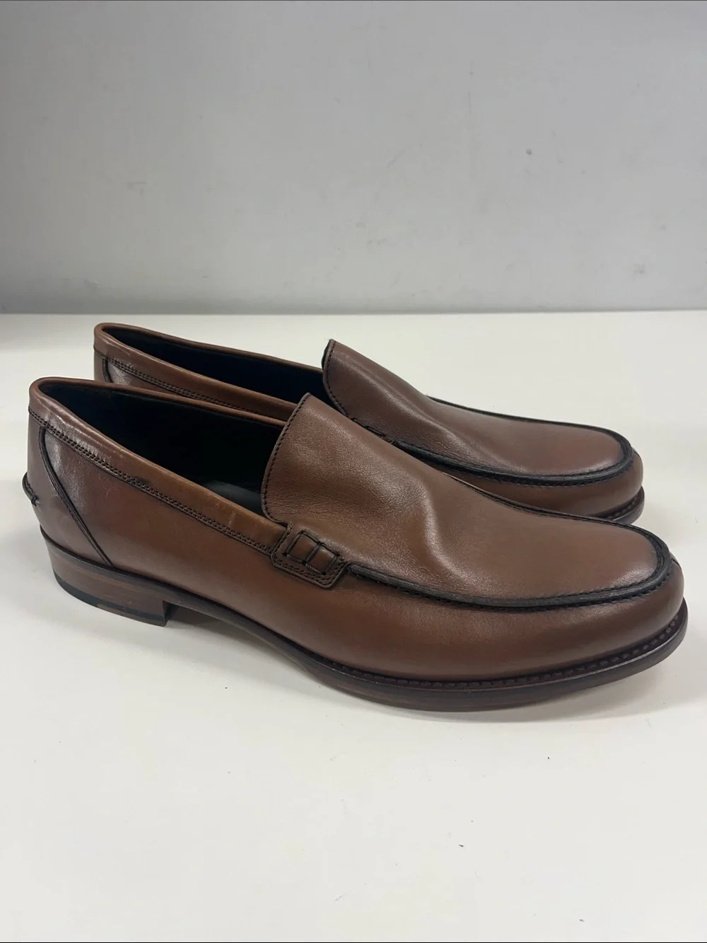 NEW Too Boot New York Men's Brown Leather Penny Loafers Size 11